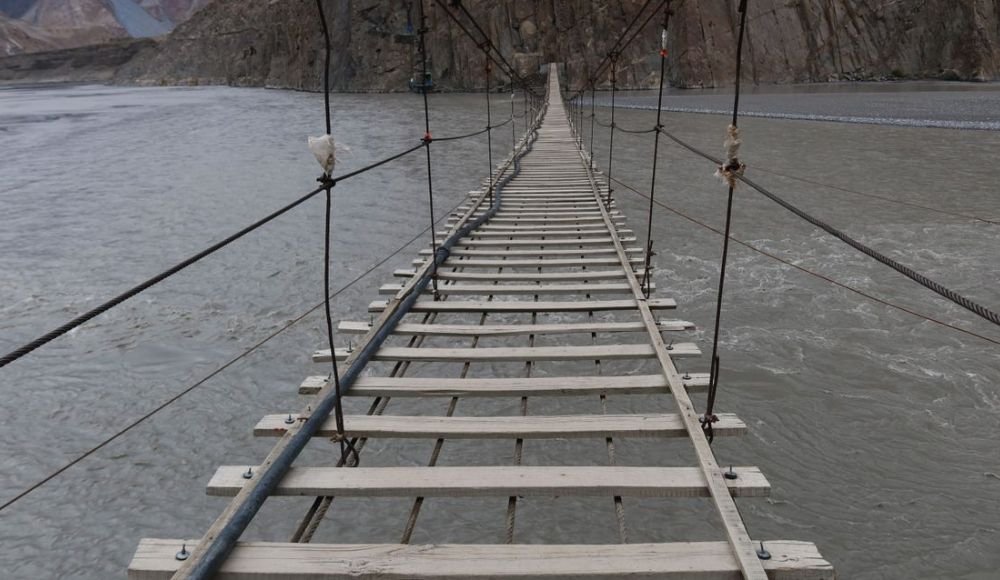 Structure and Design of Hussaini Suspension Bridge